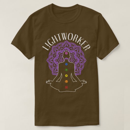 霊気マスターエネルギーヒーラーライトワーカー Tシャツ (デザイン正面)