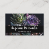 霊気マスターエネルギー労働者の多肉結晶 名刺 (正面)