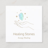 霊気マスタークリスタルヒーラー スクエア名刺 (正面)