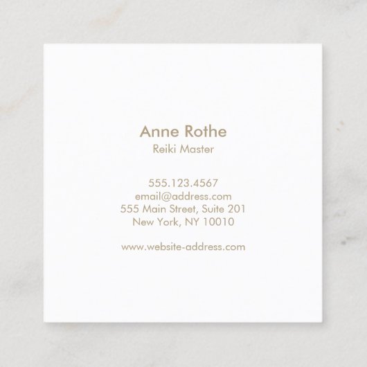 霊気マスタークリスタルヒーラー スクエア名刺 (裏面)