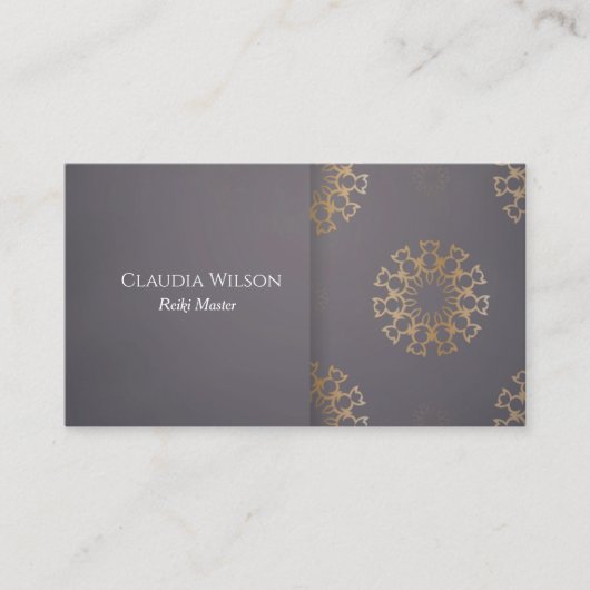 霊気マスタースピリチュアルエネルギーヒーラー 名刺 (正面)