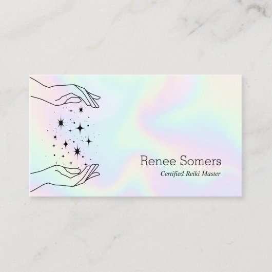 霊気マスターチャクラエネルギーヒーラー 名刺 (正面)