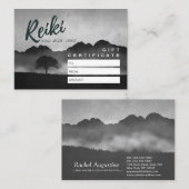 霊気マスターヨガインストラクターギフト券カード 割引カード (正面/裏面)