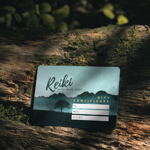 霊気マスターヨガインストラクターギフト券カード 割引カード