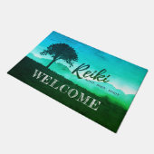 霊気マスターヨガ仲介インストラクターへようこそ ドアマット (アングル)