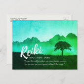 霊気マスターヨガ仲介インストラクター引用文 ポストカード (正面/裏面)