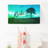 霊気マスターヨガ仲介インストラクター引用文 横断幕 (インサイチュ)