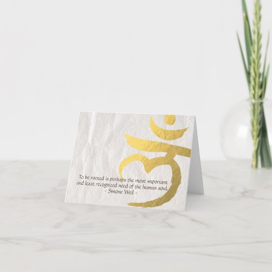 霊気マスターヨガ仲介引用文ルートチャクラ標識 カード (正面)