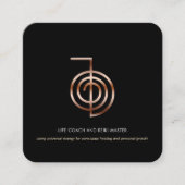 霊気マスターライフコーチ スクエア名刺 (正面)