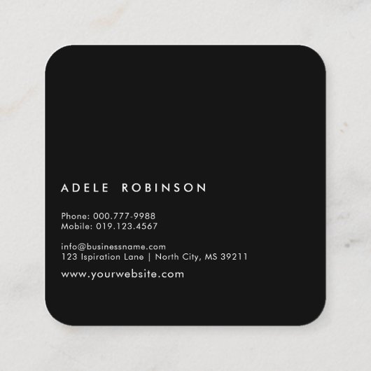 霊気マスターライフコーチ スクエア名刺 (裏面)