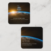 霊気マスターライフコーチ- Universe スクエア名刺 (正面/裏面)