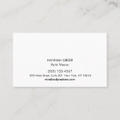 霊気マスター金ゴールドハンコシンボル 名刺 (裏面)