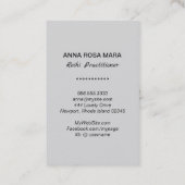 *~*霊気マスター開業医シンボルシルバーグレー 名刺 (裏面)