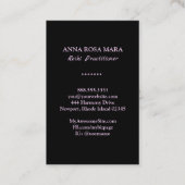 *~*霊気マスター開業医シンボルピンクグリッター 名刺 (裏面)