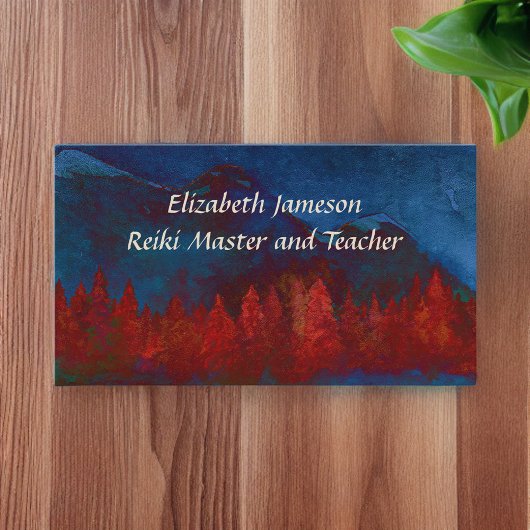 霊気マスターn先生ツリー山水色 名刺