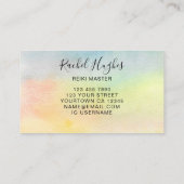 霊気マスターQRコードカラフル名刺 名刺 (裏面)