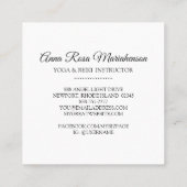 *~*霊気マッサージのエネルギー癒しのきらめき光 スクエア名刺 (裏面)