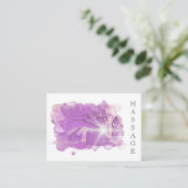 *~*。霊気マッサージセラピストQRマッサージセラピー 名刺 (スタンド正面)