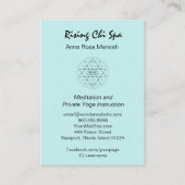 *~*霊気ヨガバラグリッター聖域 名刺 (裏面)