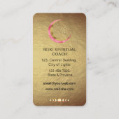 霊気ヨガヒーリングハンズクレセントムーンフェイズミスト 名刺 (裏面)