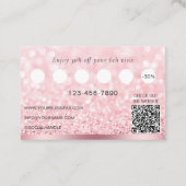 霊気ヨガマッサージ《写真》ぼけ味ロータスピンクロイヤリティ 名刺 (裏面)