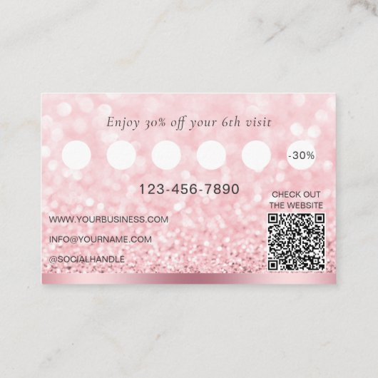 霊気ヨガマッサージ《写真》ぼけ味ロータスピンクロイヤリティ 名刺 (裏面)