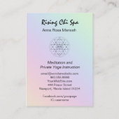 *~*霊気ヨガレインボーパステル聖域 名刺 (裏面)