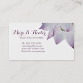 *~*霊気ヨガロータスエナジーヒーラーライト充填 名刺 (裏面)