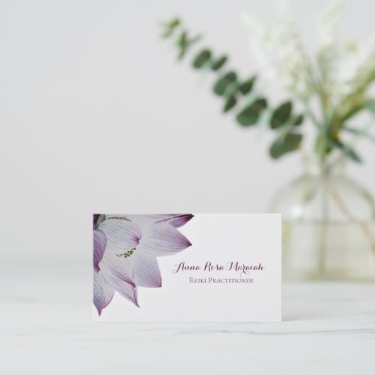 *~*霊気ヨガLotus Energy Healer Light Filled 名刺 (スタンド正面)