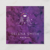 霊気付き名刺チャクラ スクエア名刺 (正面)