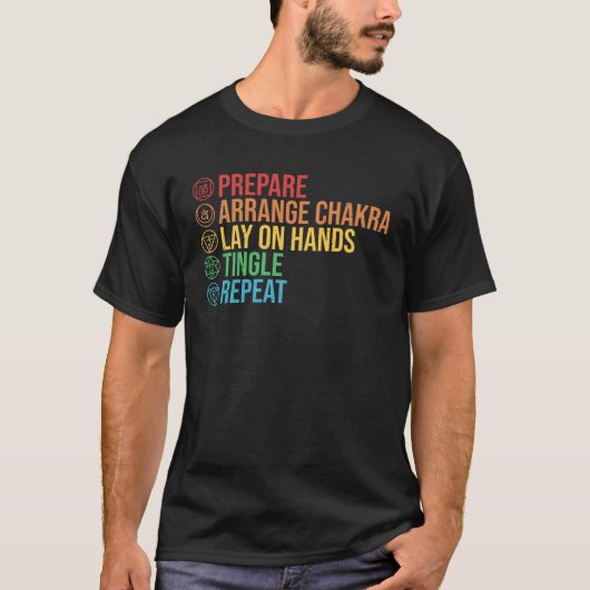 霊気修士及び霊場修行者 Tシャツ (正面)