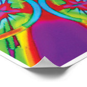 霊気動照合万華鏡のように千変万化するパターンポスター ポスター (角)