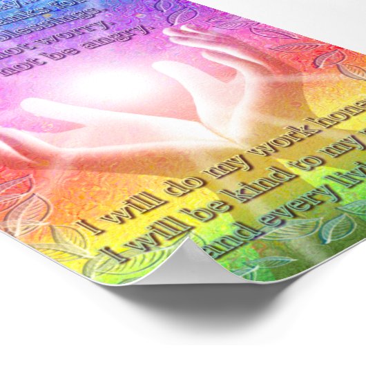 霊気原則 ポスター (角)