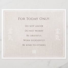 霊気原則、戒律