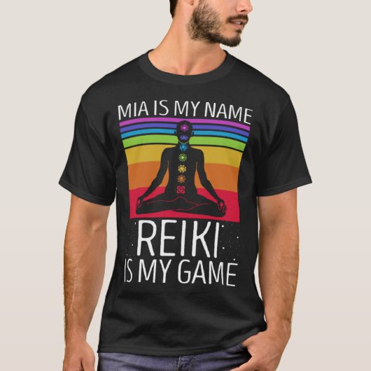 霊気引用文霊気マスターおよびチャクラヒーリング9 Tシャツ (正面)