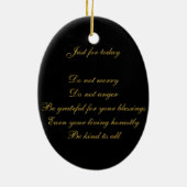 '霊気恵み'引用文 セラミックオーナメント (裏面)