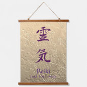 霊気感じザエネルギパープル 吊り下げ型タペストリー (正面)