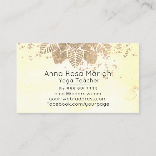 *~*霊気曼荼羅ヨガグリッタースピリチュアル 名刺 (裏面)