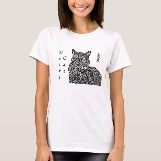 霊気猫 Tシャツ (正面)
