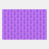 霊気記号数々の色のパーソナライズされた色 ラッピングペーパーシート (正面2)