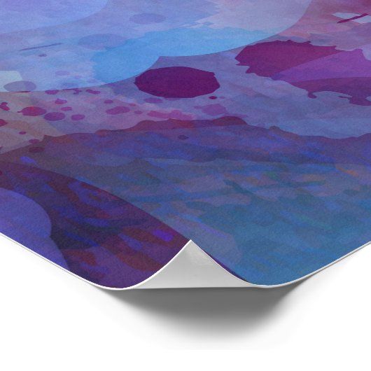 霊気記号 – 水色 ポスター (角)