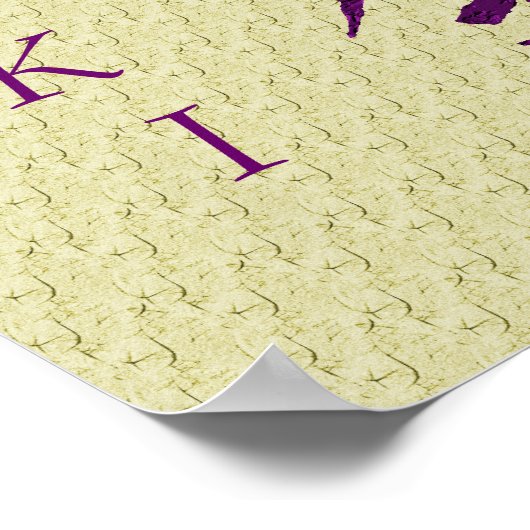 霊気記号(紫) ポスター (角)