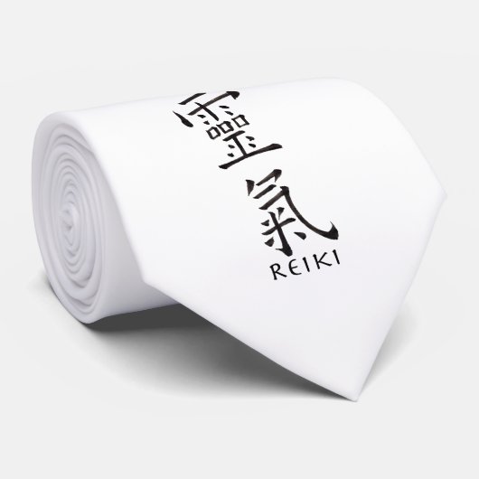 霊気記号（黒インク） ネクタイ (ロール)