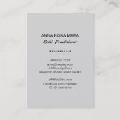 *~*霊気開業医マスターシンボルシルバーグレー 名刺 (裏面)