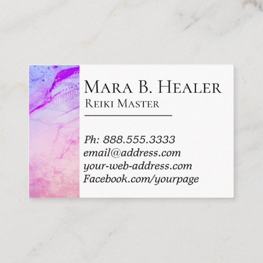 *~*霊気開業医霊気マスターエナジーヒーラー 名刺 (裏面)