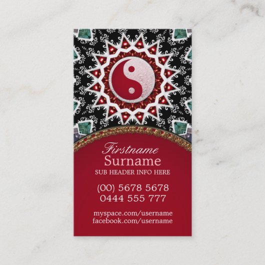 霊気陰陽バランス名刺 名刺 (正面)