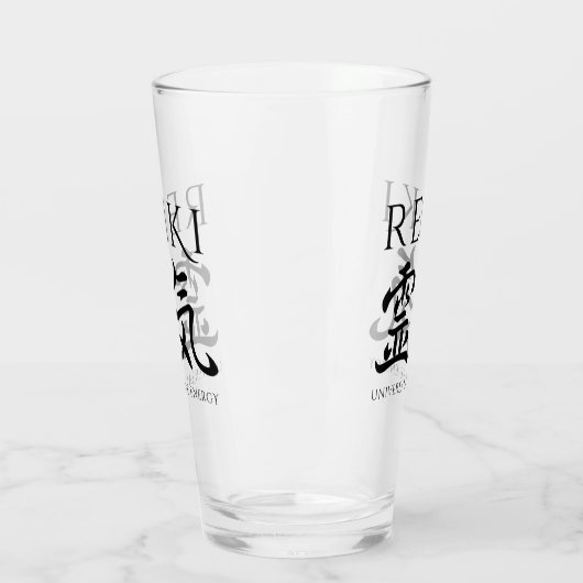 霊気霊気日本の書道生命エネルギー タンブラーグラス (左)