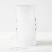 霊気霊気日本の書道生命エネルギー フロストグラスビールジョッキ (中央)