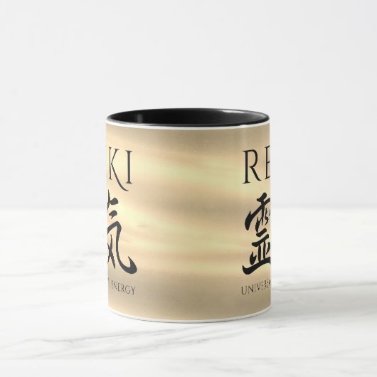 霊気霊気日本の書道生命エネルギー マグカップ (中央)