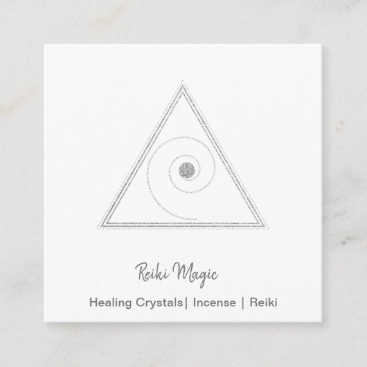 霊気魔法 スクエア名刺 (正面)